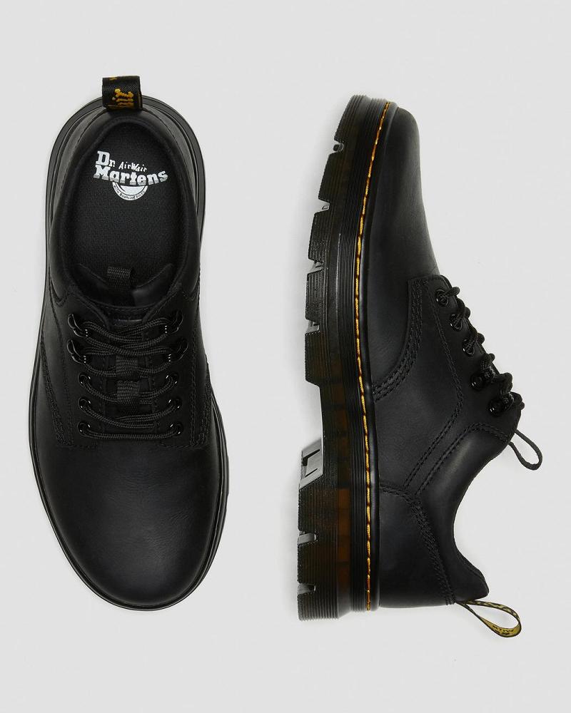 Dr Martens Reeder Wyoming Læder Brugssko Herre Sort | DK 644LIS